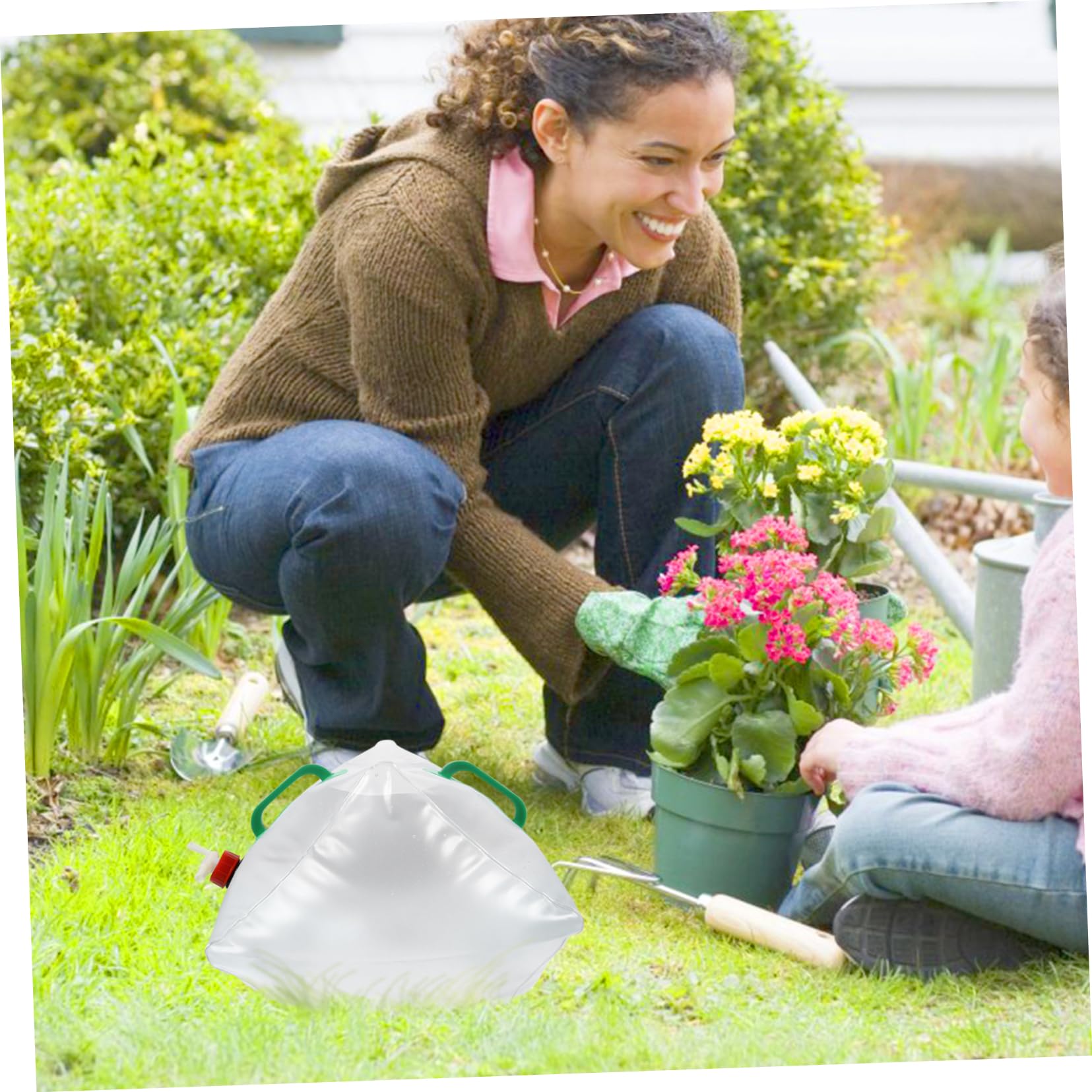 Abaodam Collapsible Water Storage Portable Water Bag Outdoor Camping Hiking Container