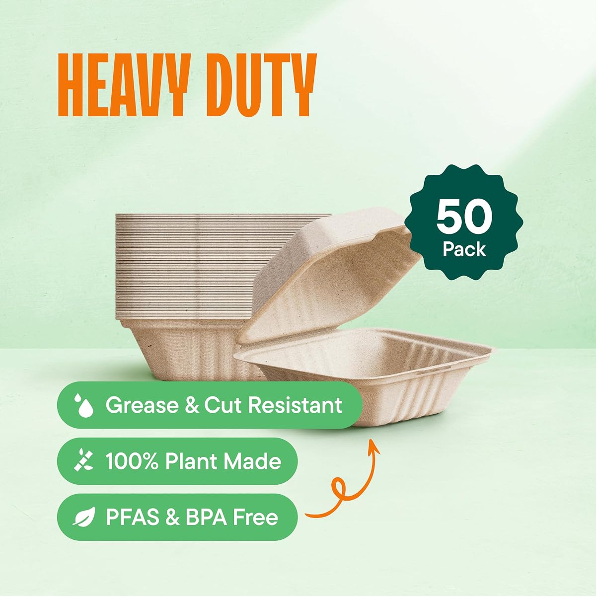 EcoCoco 5-Pack Compostable Food Storage Containers view 2