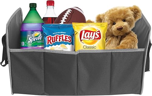 Miniatura 5 de FH Group Contenedor de almacenamiento plegable para automóvil, contenedor de almacenamiento de acordeón expandible para automóvil, organizador de