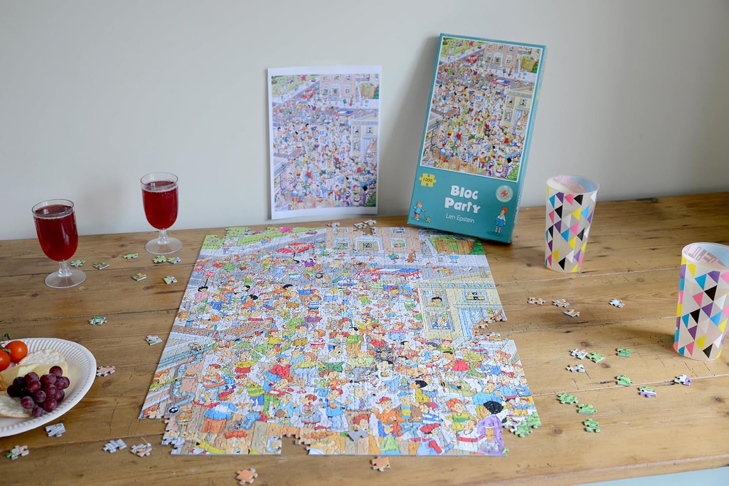 Jigsaw Puzzles 1000 Pieces for Adults - Bloc Party by Len Epstein - Comical Cartoon Jigsaw Puzzles - 50cm X 66cm - Funny Jigsaw Puzzle for Adults, Teens and Family