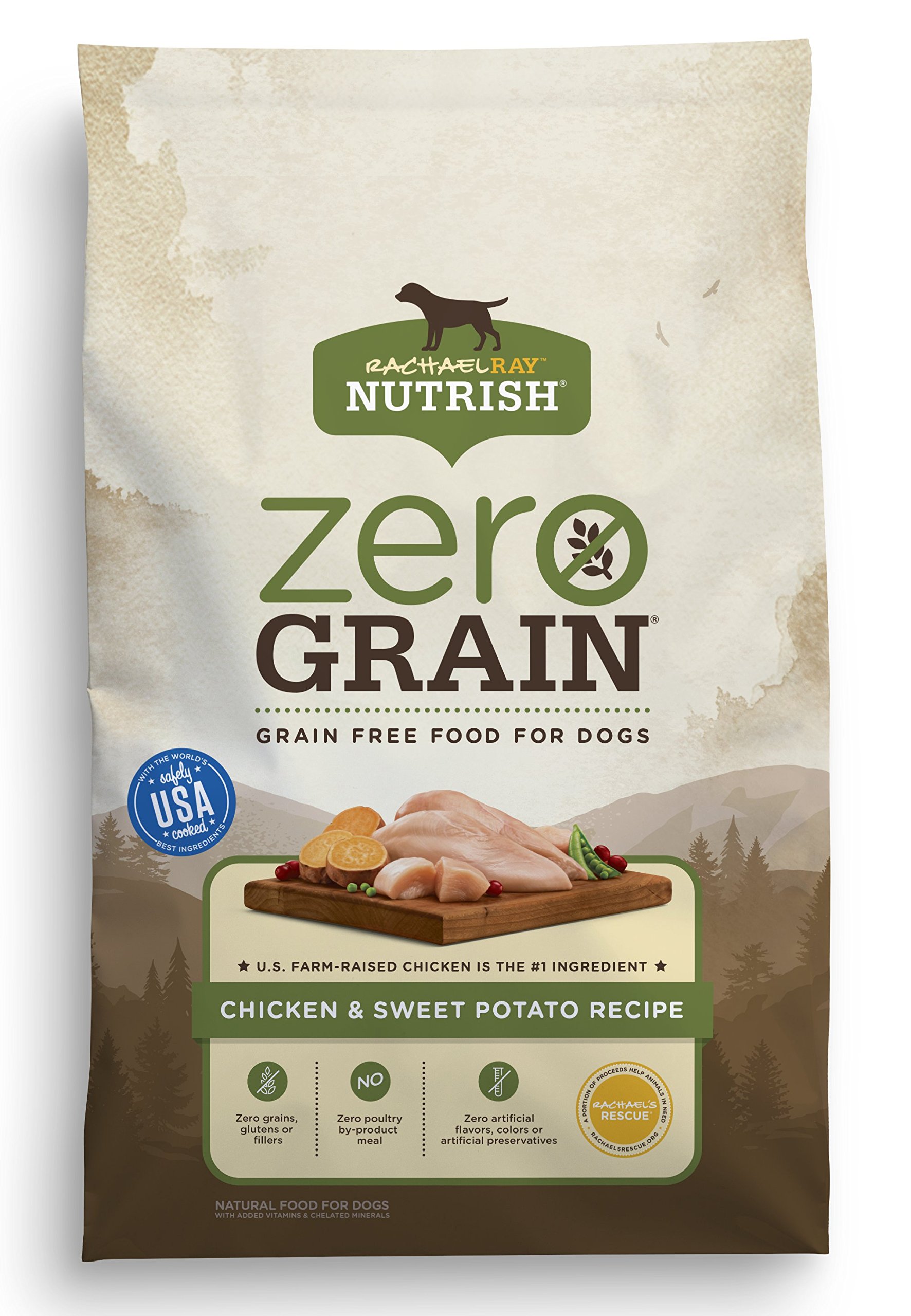 Rachael Ray Nutrish Zero Grain Natural Dry Dog Food Chicken