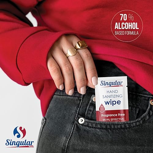 Miniatura 8 de Toallitas desinfectantes de manos  Toallitas desinfectantes de manos de primera calidad empaquetadas individualmente para viajes, hogar, oficina,