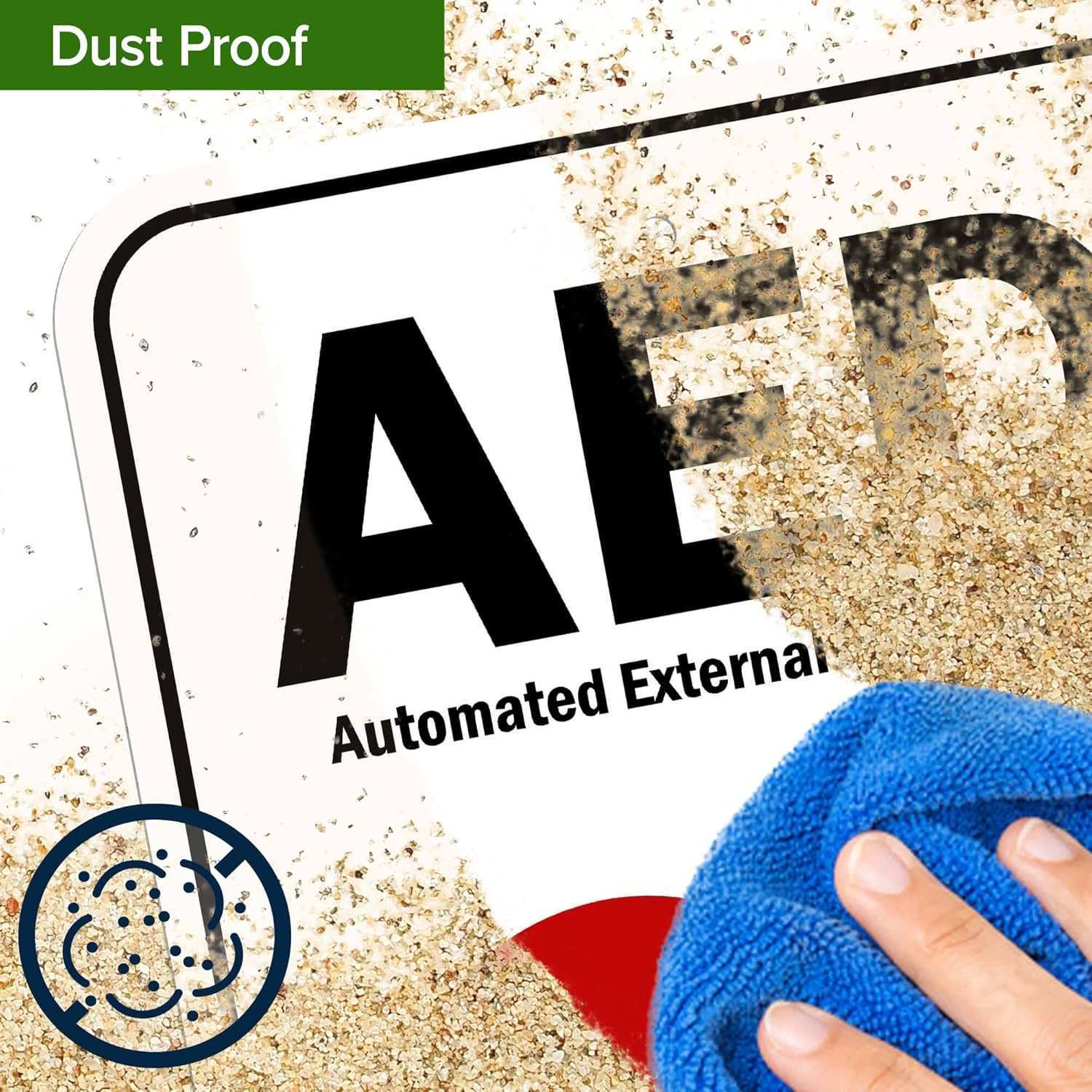 AED Automated External Defibrillator Sign, 12"x18" Aluminum, Fade Resistance, Indoor/Outdoor Use, USA MADE By My Sign Center