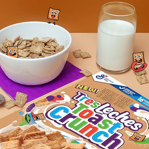 Miniatura 3 de Tres Leches Toast Crunch - Cereal de desayuno crujiente, cereal de canela con sabor a tres leches, 12 onzas