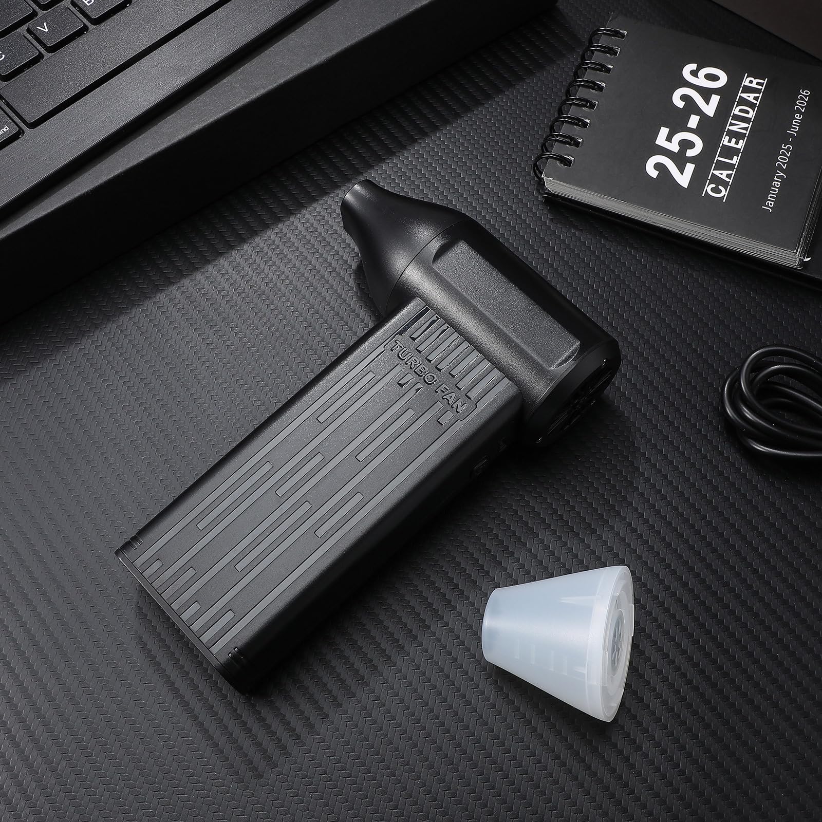 Souffleur D'air pour Voiture 4000mah Noir Abs Pc, Portable 3 Vitesses
