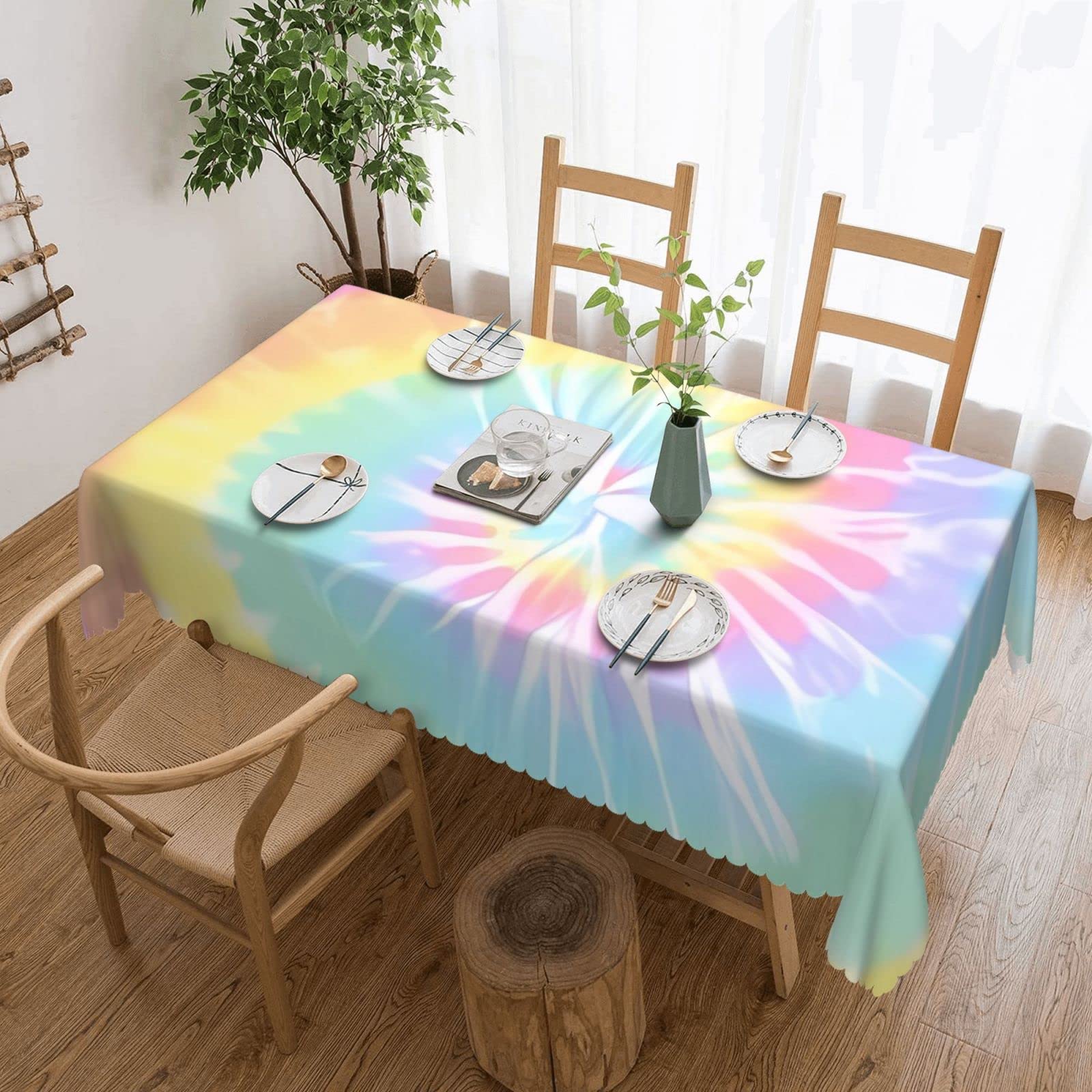 Nappe tie and dye de décoration pour créer des souvenirs chaleureux en famille