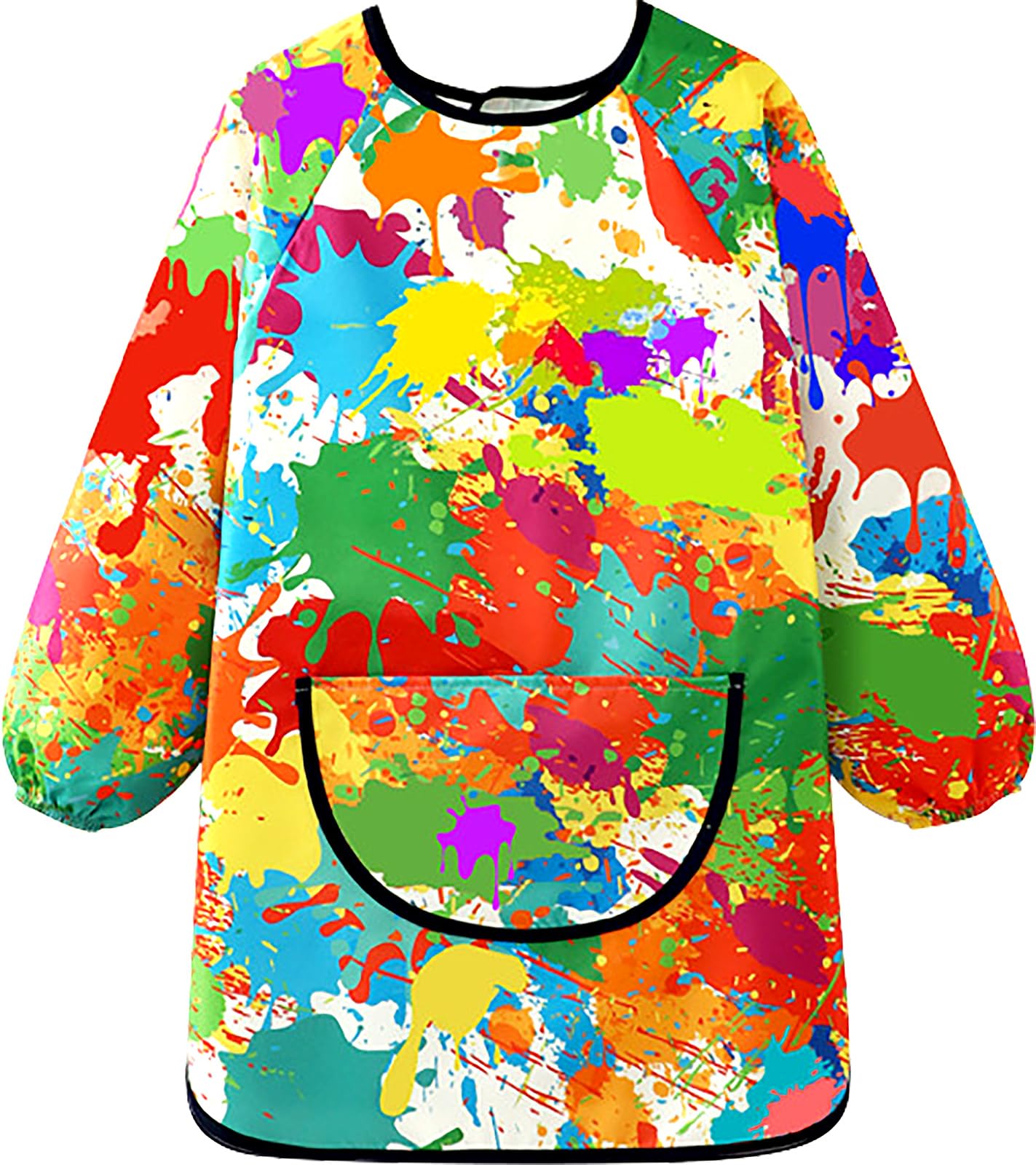 MESU Kids Art Smocks Long Sleeve Apron Waterproof Artist Painting Children Apron Graffiti M, Fit Height 80-100cm