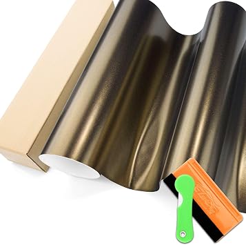 Black Bronze Matte Metallic Satin Pearl Vinyl Wrap Film Car Vehicle Graphic Decal Sitcker DIY with Tool Set 1FTx5FT