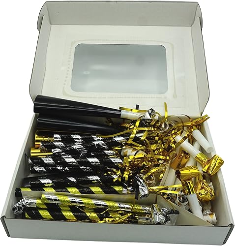 Miniatura 7 de 4E's Novelty NYE Noisemakers - Paquete de 50 suministros de fiesta de Nochevieja a granel para adultos y niños, regalos de fiesta para adultos y