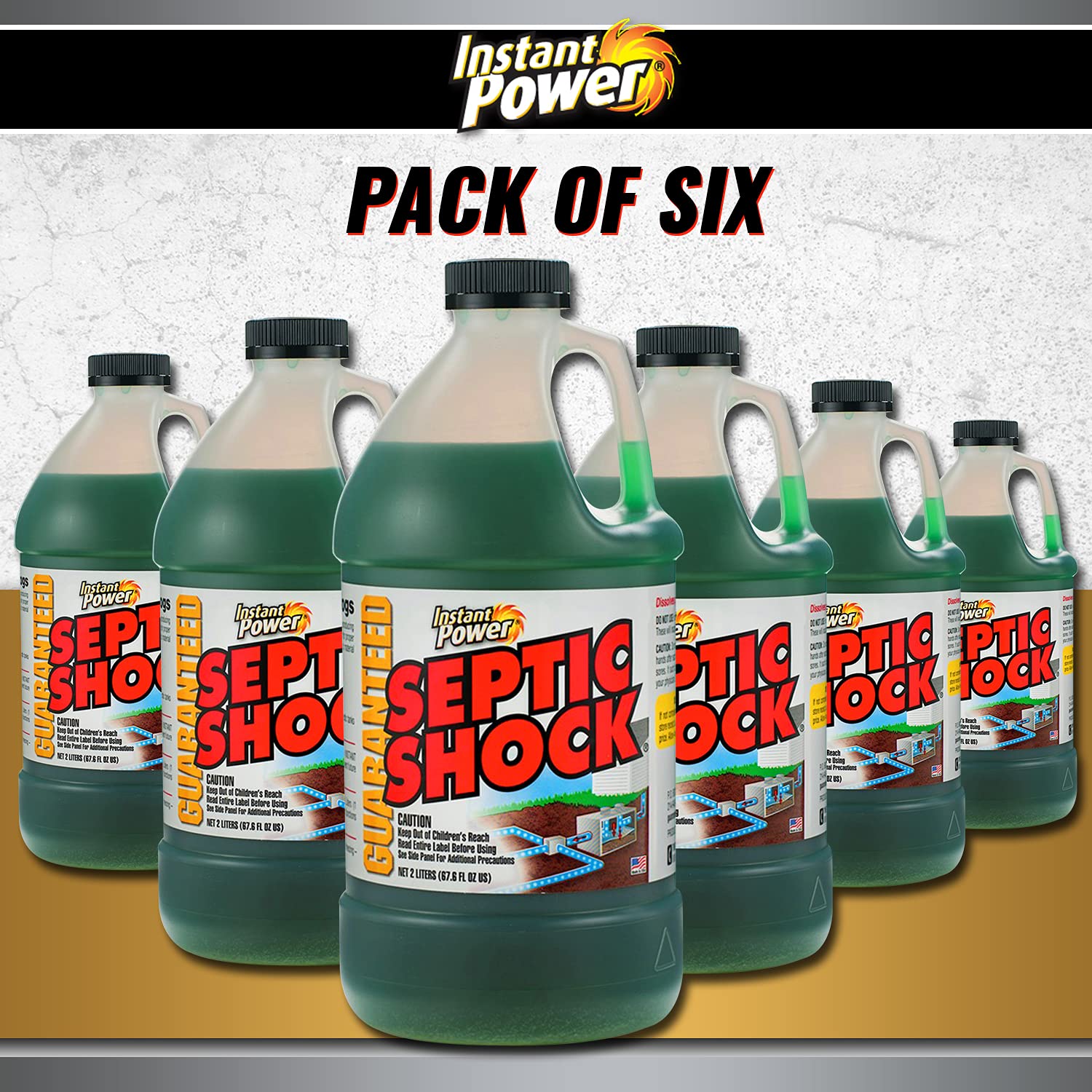 Buy Instant Power Septic Shock Septic Tank Treatment, Drain Cleaner Liquid Clog Remover for