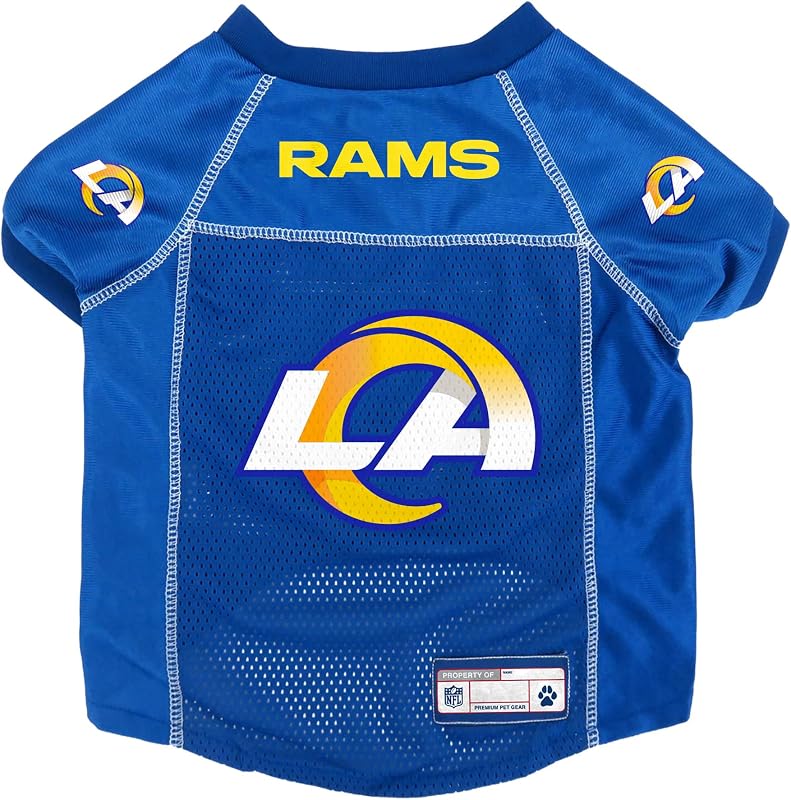 Camiseta para Cães e Gatos Los Angeles Rams NFL Littlearth, Tamanho Grande