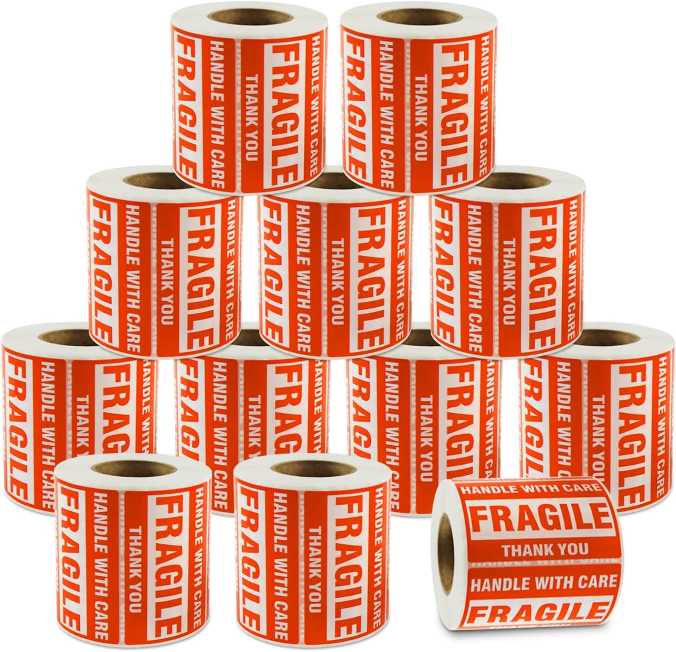 Fragile Stickers 2x3 - 20 rolls, 500 labels/roll