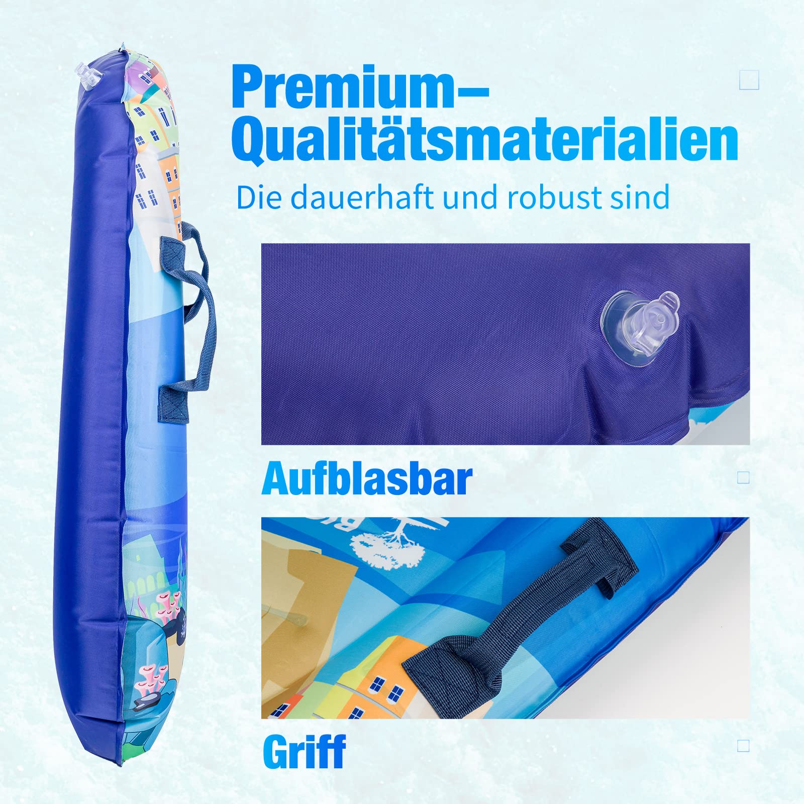 Bodyboard Gonfiabile BIGTREE - Tavola Da Surf Leggera Con Manici Per Nuoto E Apprendimento - Foto 6