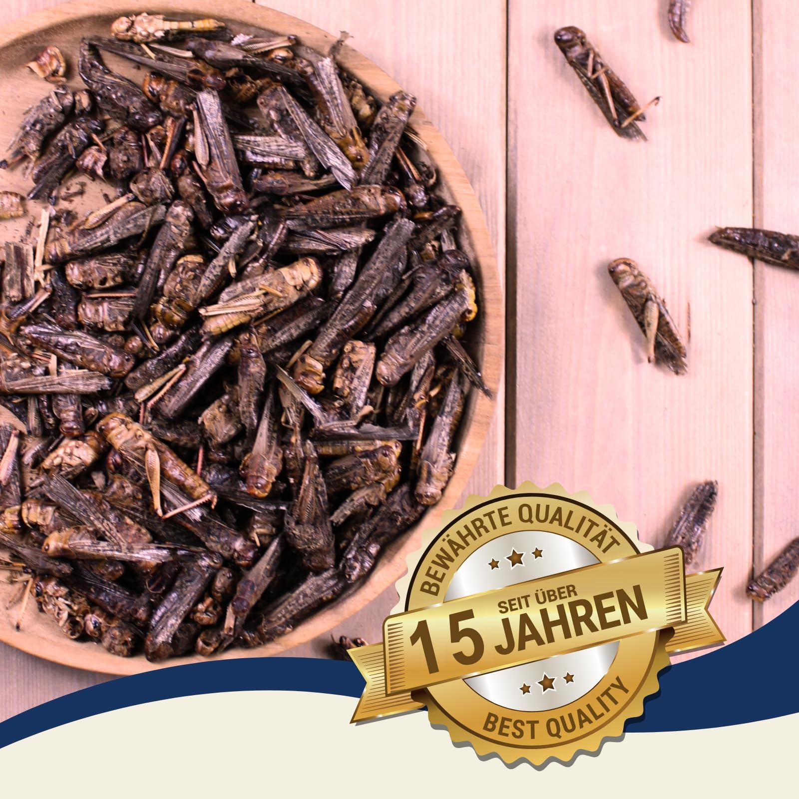 Lyra Pet® 5 kg Heuschrecken getrocknet Vogelfutter Wildvögel Nager | Reich an Proteinen & Mineralien - Schonend getrocknetes Vogefutter - Ideal als Ergänzung - Natürliches Futter