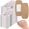 Sinmoe 800 Pcs Large Bandages Bulk Big Flexible Adhesive Wound Care Fabric Bandages for Care and Protect Wounds, 2 x 4 Inch