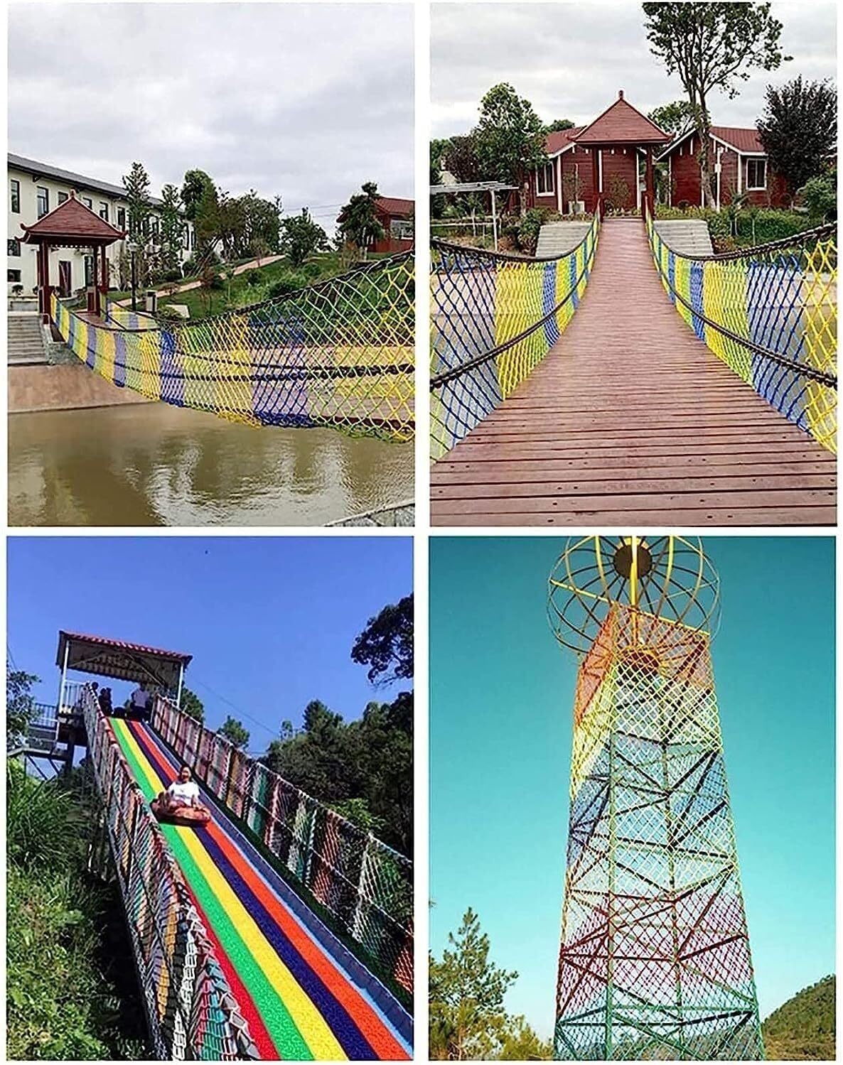 Escalera de Cuerda para niños, For una Mayor protección(1 * 2m(3.3 * 6.6ft))