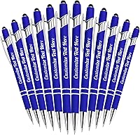 Vista 116 de Hasta 500 bolígrafos personalizados a granel con logotipo de mensaje de nombre comercial, bolígrafos grabados personalizados con lápiz óptico