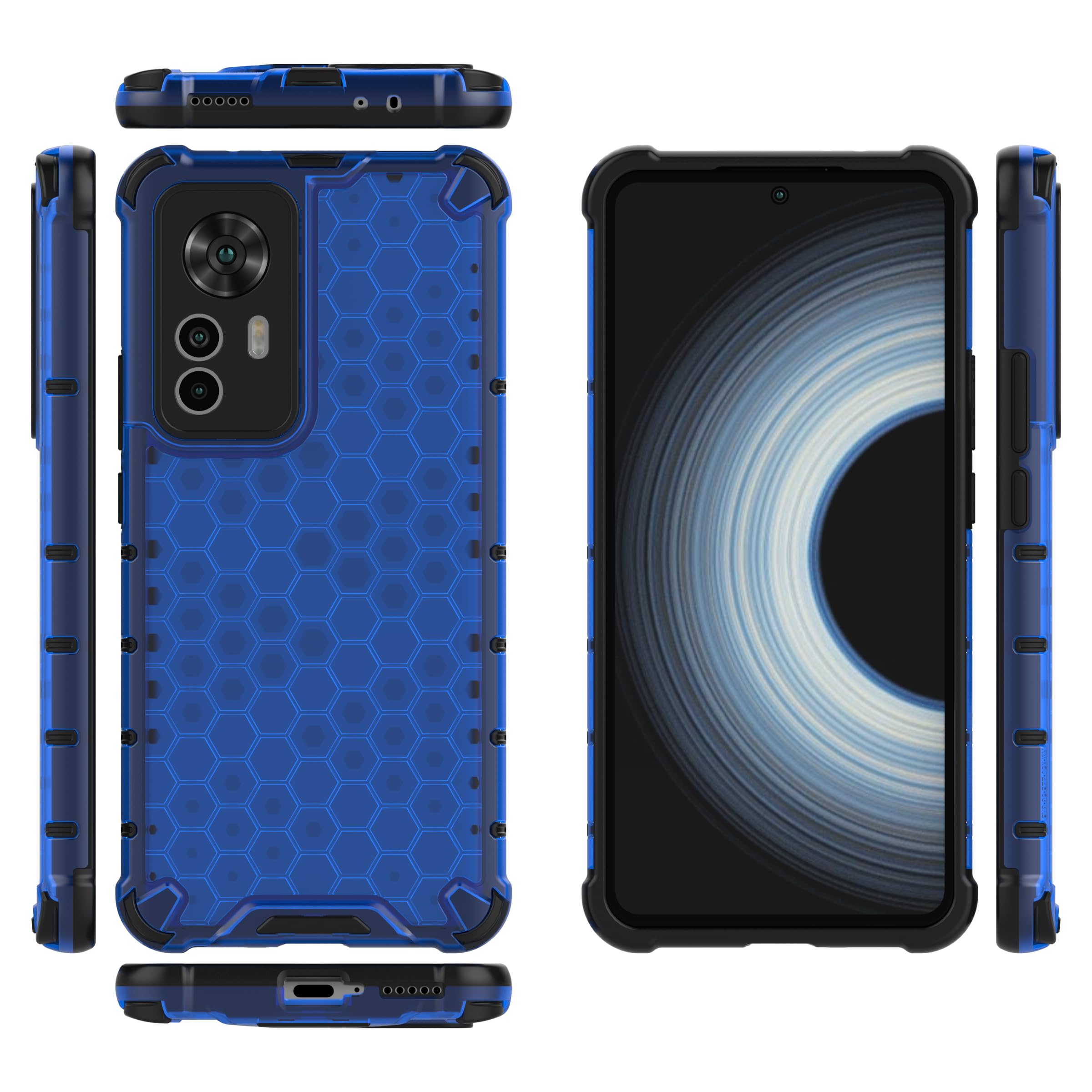 Case for Redmi K50 Ultra 5G Cover,Case for Xiaomi 12T 5G Case PU Leather with 3 in 1 Case Cover Blue