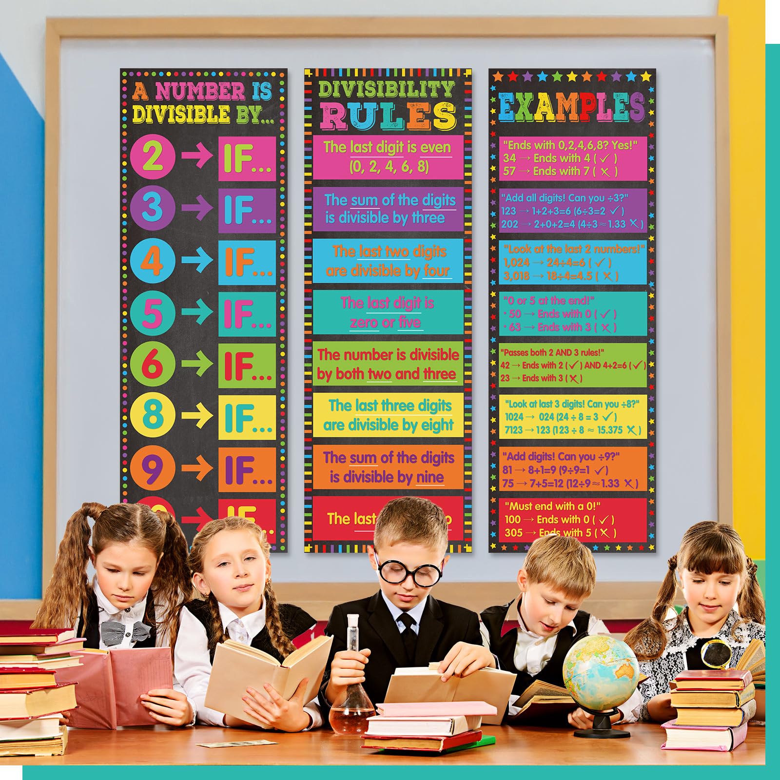 Snapklik.com : Pasimy 3 Pack Math Posters Mathematics Educational ...