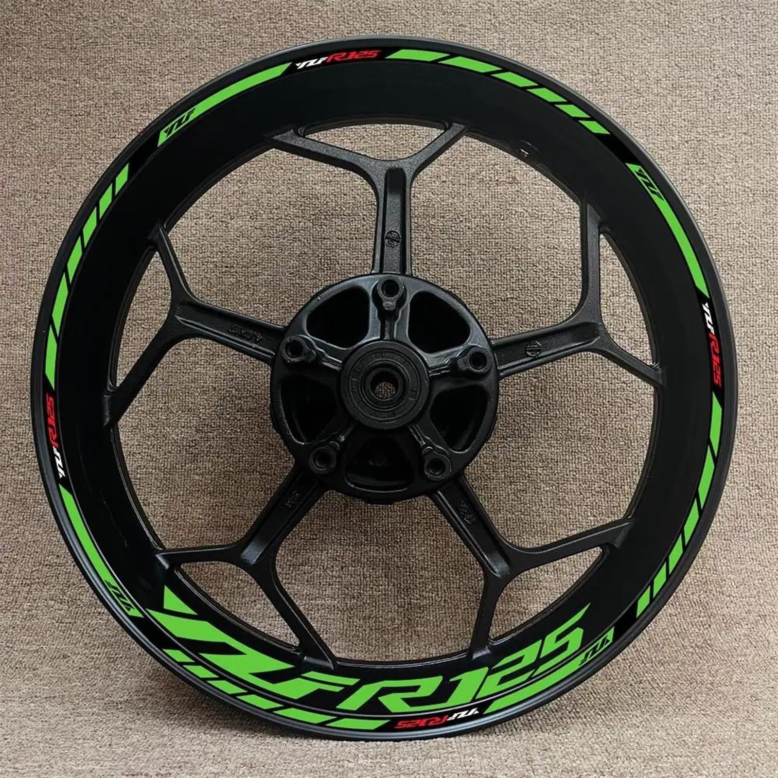 Stickers Motorcycle Accessories Reflective Rim Edge Stripes Wheel Stickers for YZF R125 YZFR125(Style 8)