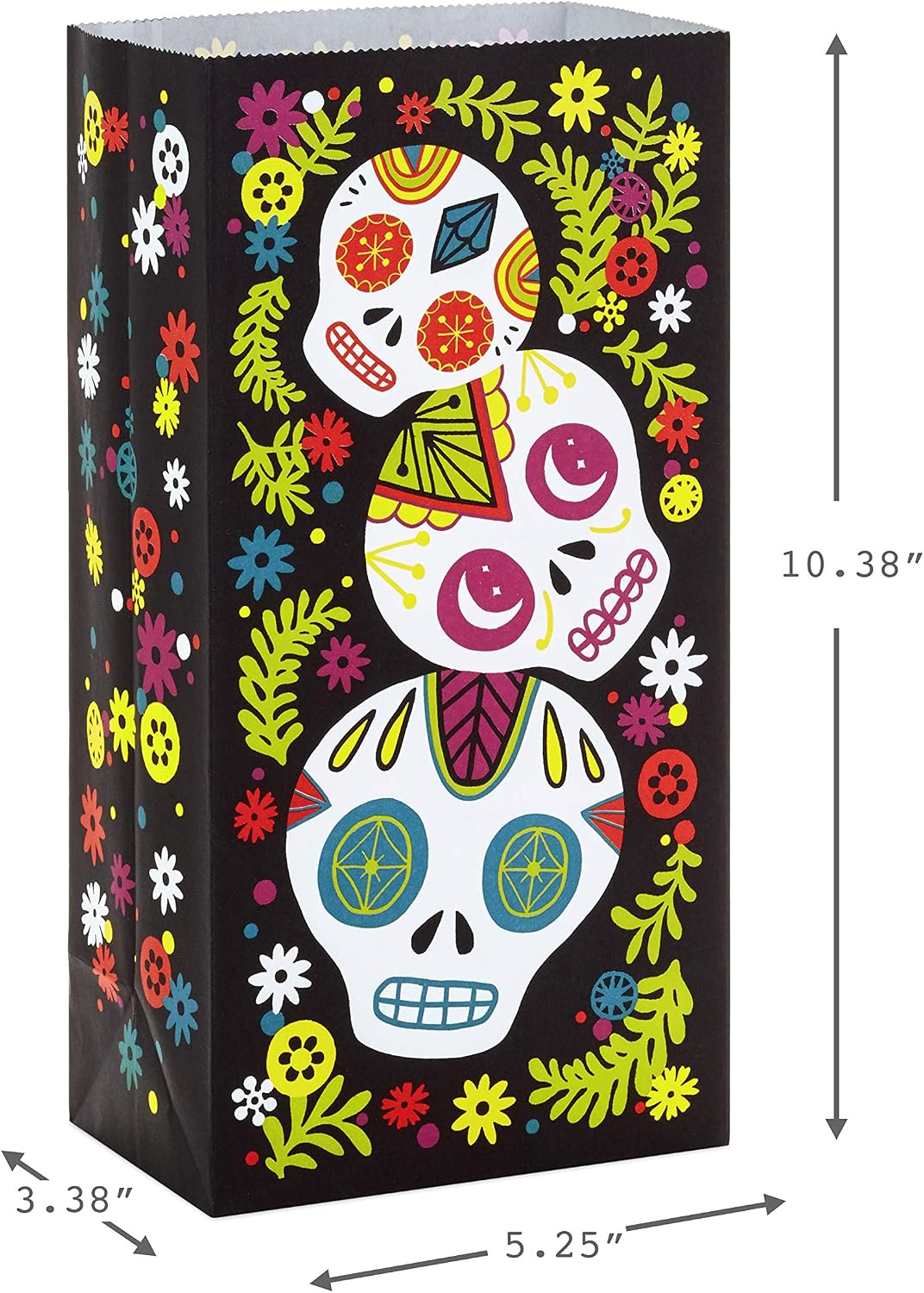 Hallmark Day of the Dead Party Favor and Wrapped Treat Bags (15 Ct.) for Halloween, Día de los Muertos, Class Parties, Care Packages and More (Pack of 2) image 4