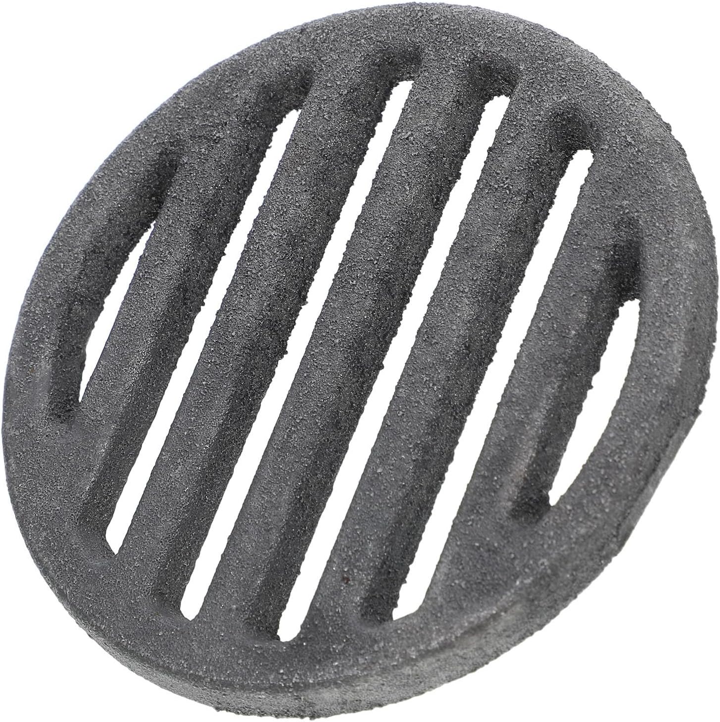 Universal Round Fire Grate for Stove and Fire Pit Made of Sturdy Iron Alloy with Enhanced Airflow and Easy Maintenance, for Outdoor Cooking and Heating in Patio or Backyard