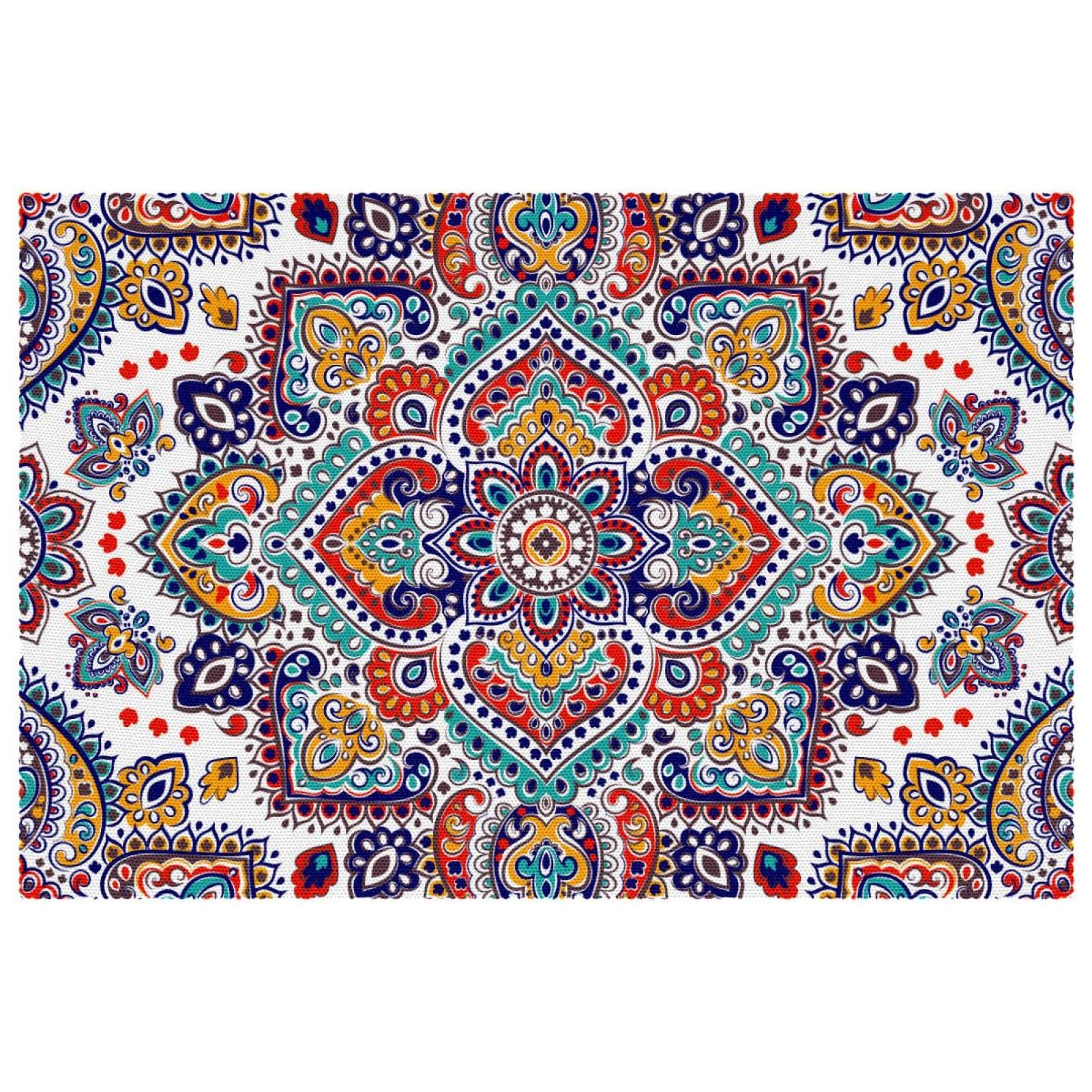 Sets de table motif cachemire au henné de 30,5 x 45,7 cm pour sublimer vos dîners de fête