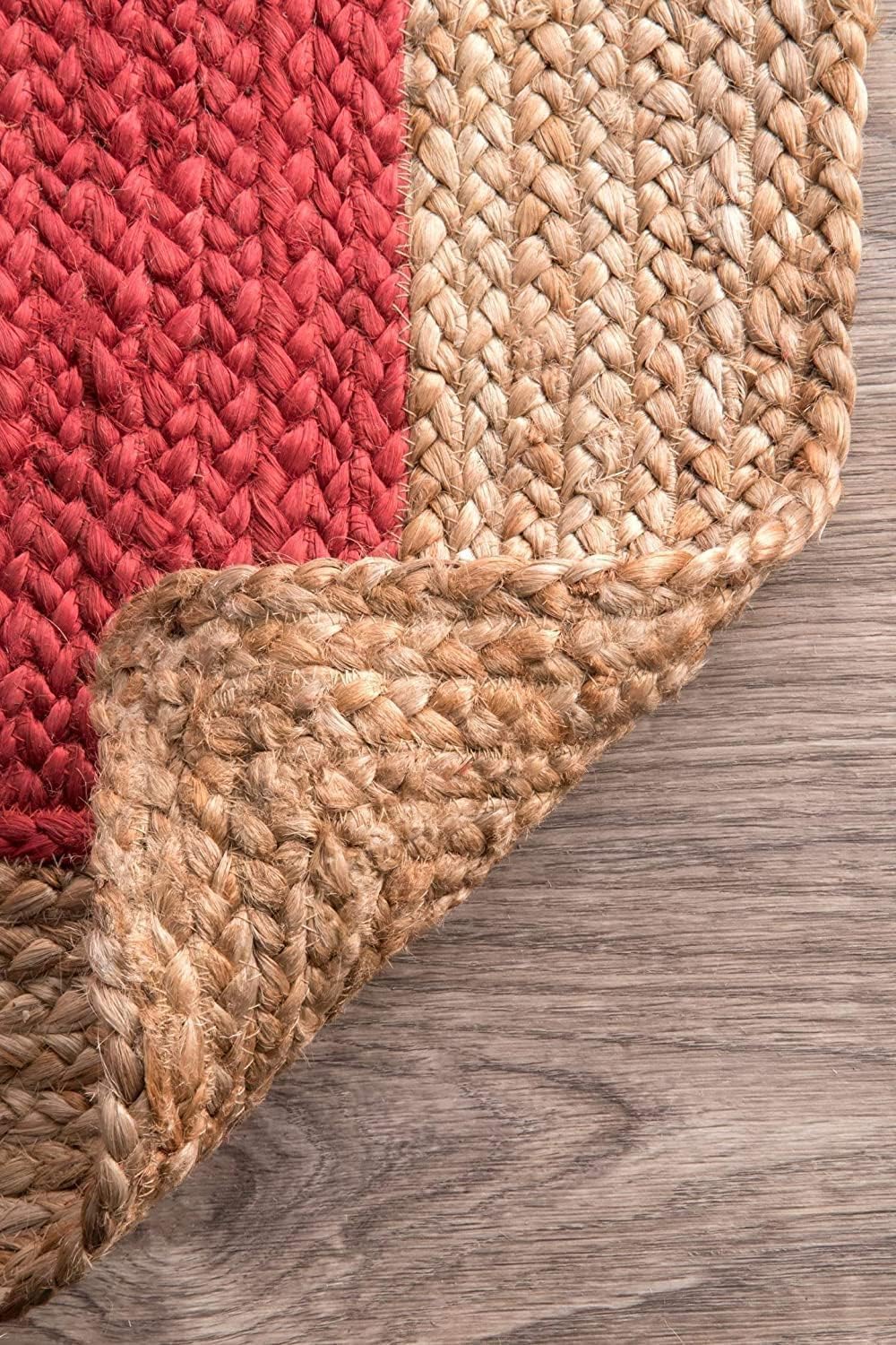 Tapis indien en jute naturelle tressé, fait à la main, de qualité supérieure, pour chambre à coucher, entrée, salle à manger, couloir, chambre d'enfant, ovale, 120 x 180 cm