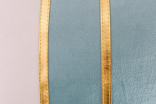 Miniatura 9 de NatureTalk Juego de 2 fundas de almohada decorativas de terciopelo dorado de 18 x 18 pulgadas azulblanco