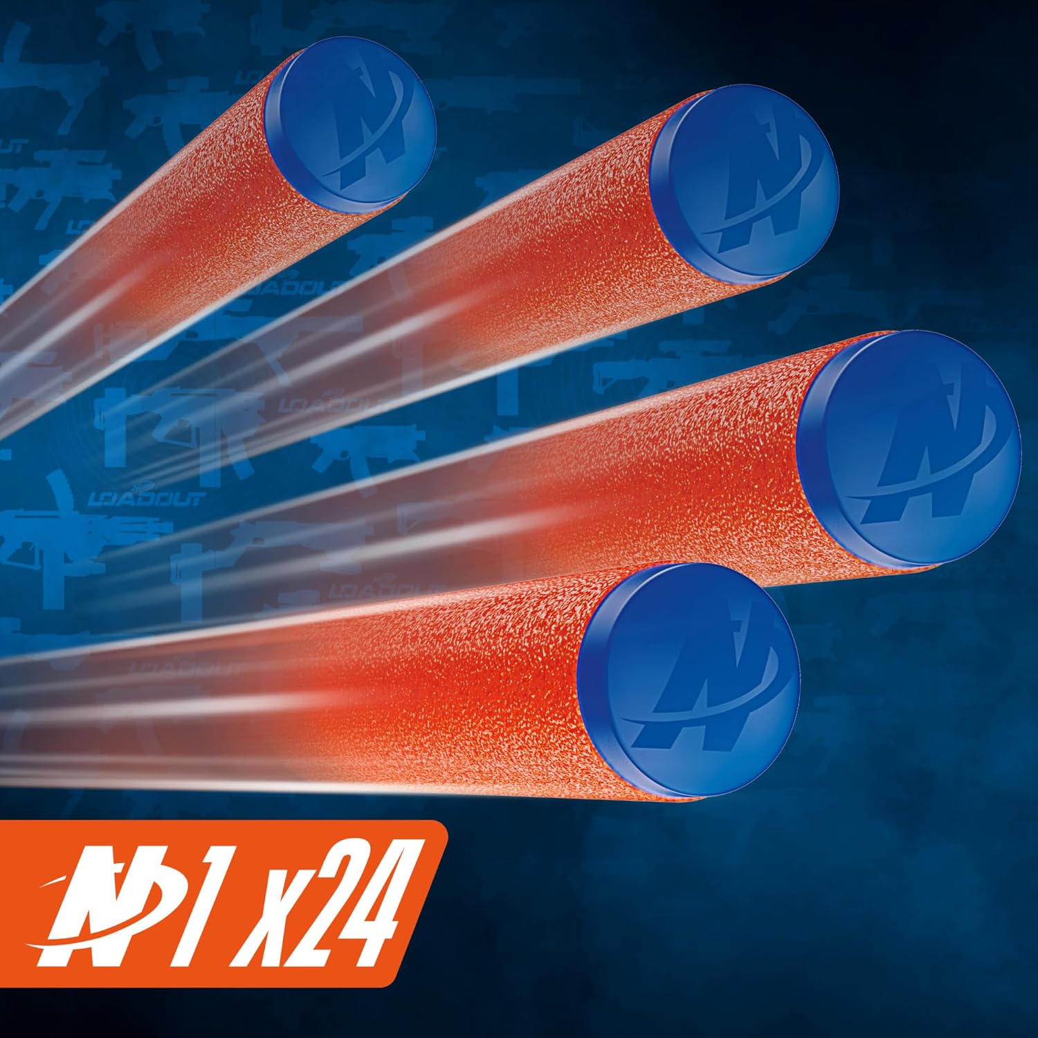 Nerf Loadout Cyberlight Ghost Blaster, Electronic Glowing LED Lights, 4 Attachment Accessories, 24 Nerf N1 Darts, Kids Toys & Gifts, Ages 8+