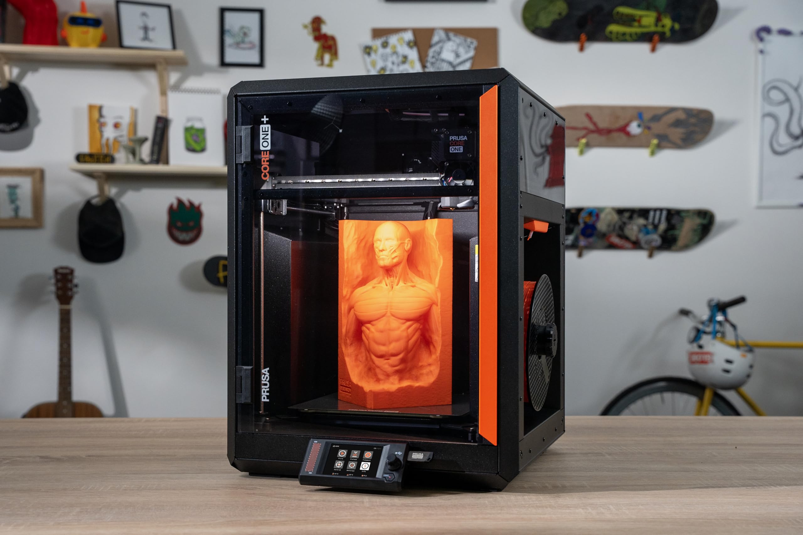 Original Prusa CORE One+ DIY Kit: CoreXY High-Speed Professional 3D Printer per Hobby & Industria, chiuso, regolazione attiva della temperatura, modalità offline sicura, 25x22x27cm