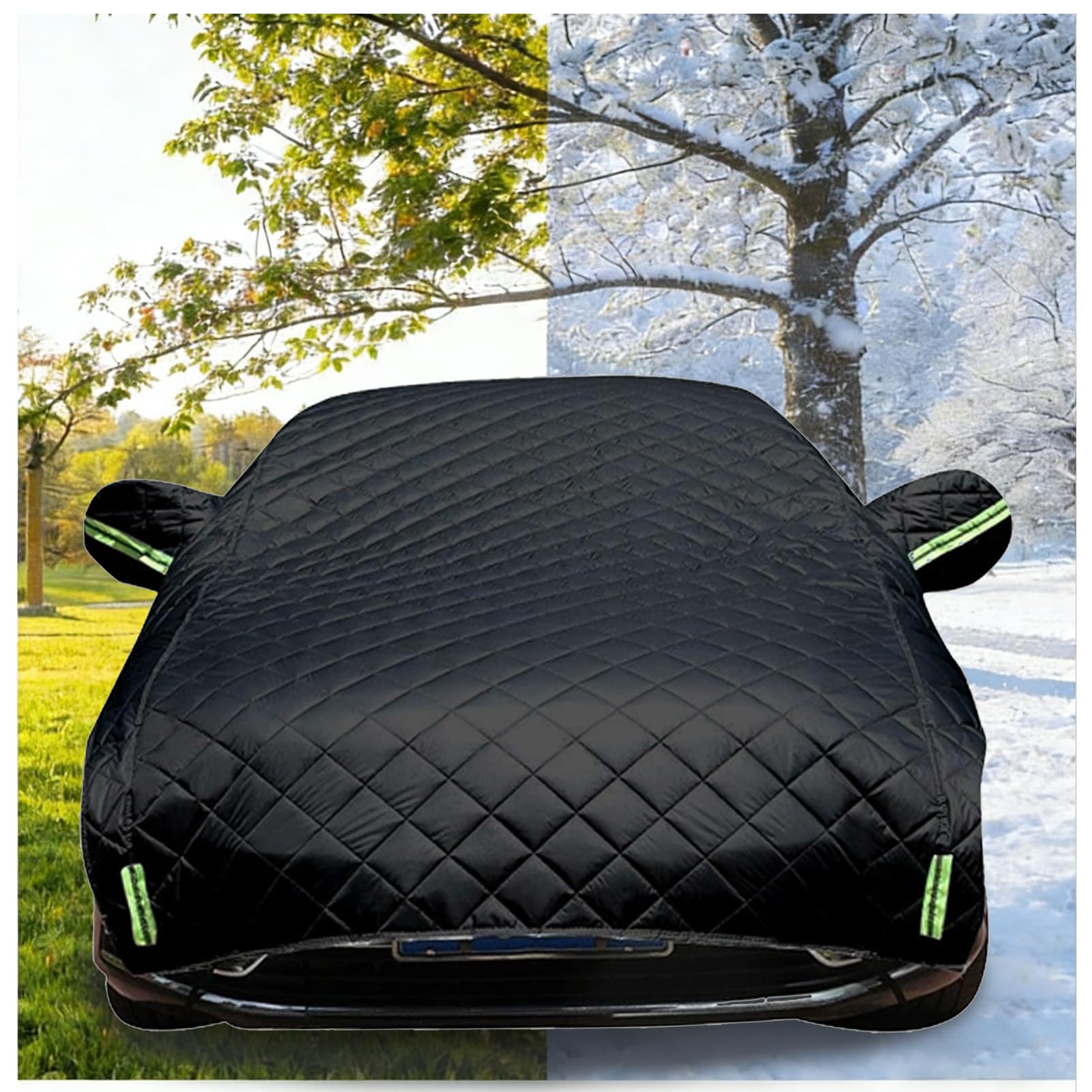 Housse Voiture Extérieur Anti-grêle pour Dacia Sandero Stepway 2021-2026, Bache Voiture Anti Grele Épaissie, Housse de Protection Étanche Hivernale, Anti Neige/Gel/UV/Poussière