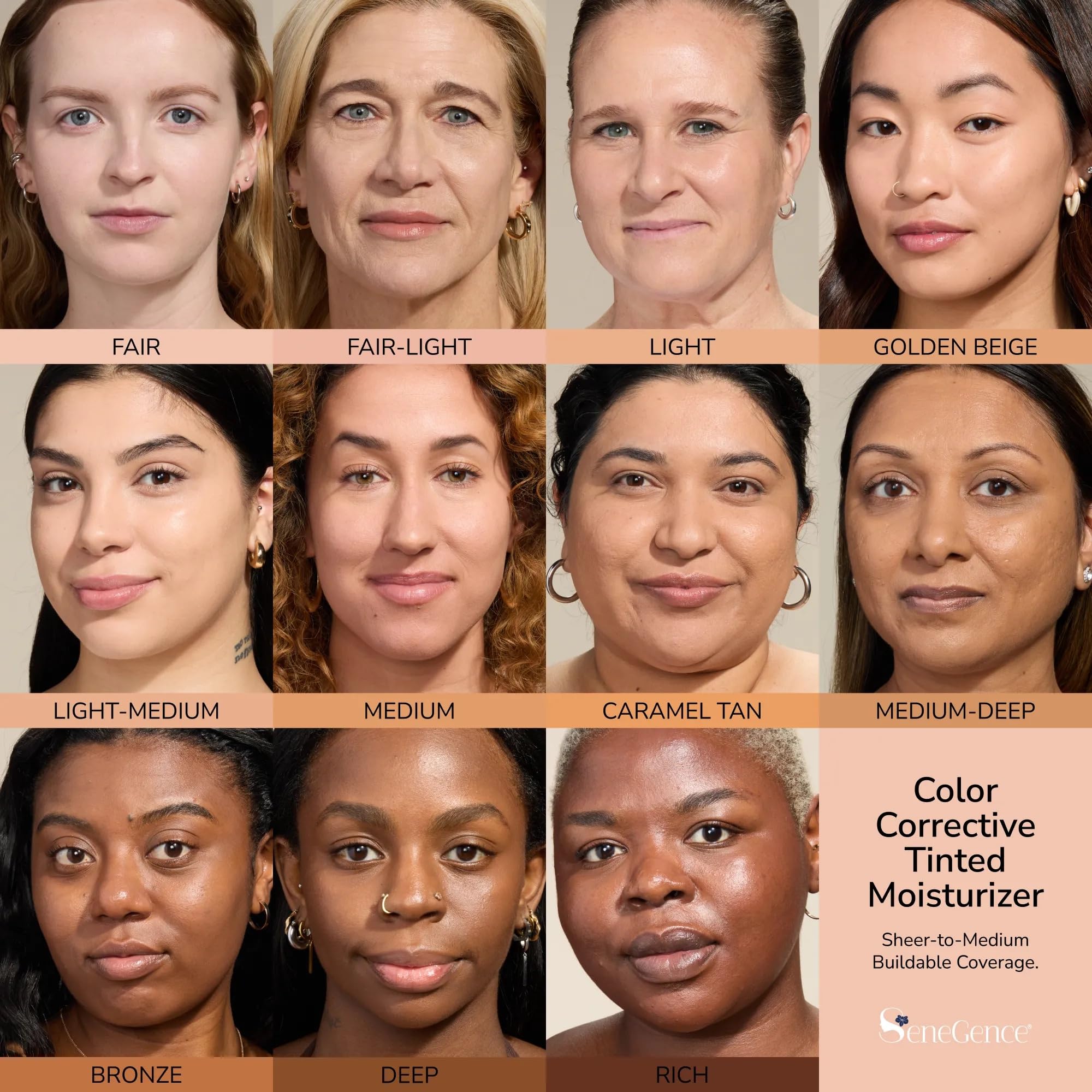 SeneGence MakeSense Color Correcting Tinted Moisturizer, 1 Fl Oz