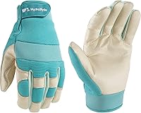 Wells Lamont Women's HydraHyde Water-Resistant Leather Work Gardening Gloves Small 3204S