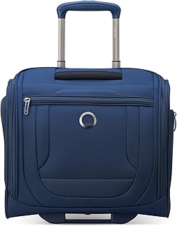 Helium DLX Softside Luggage Under-Seater with 2 Wheels, Navy Blue, Carry on 16 Inch
