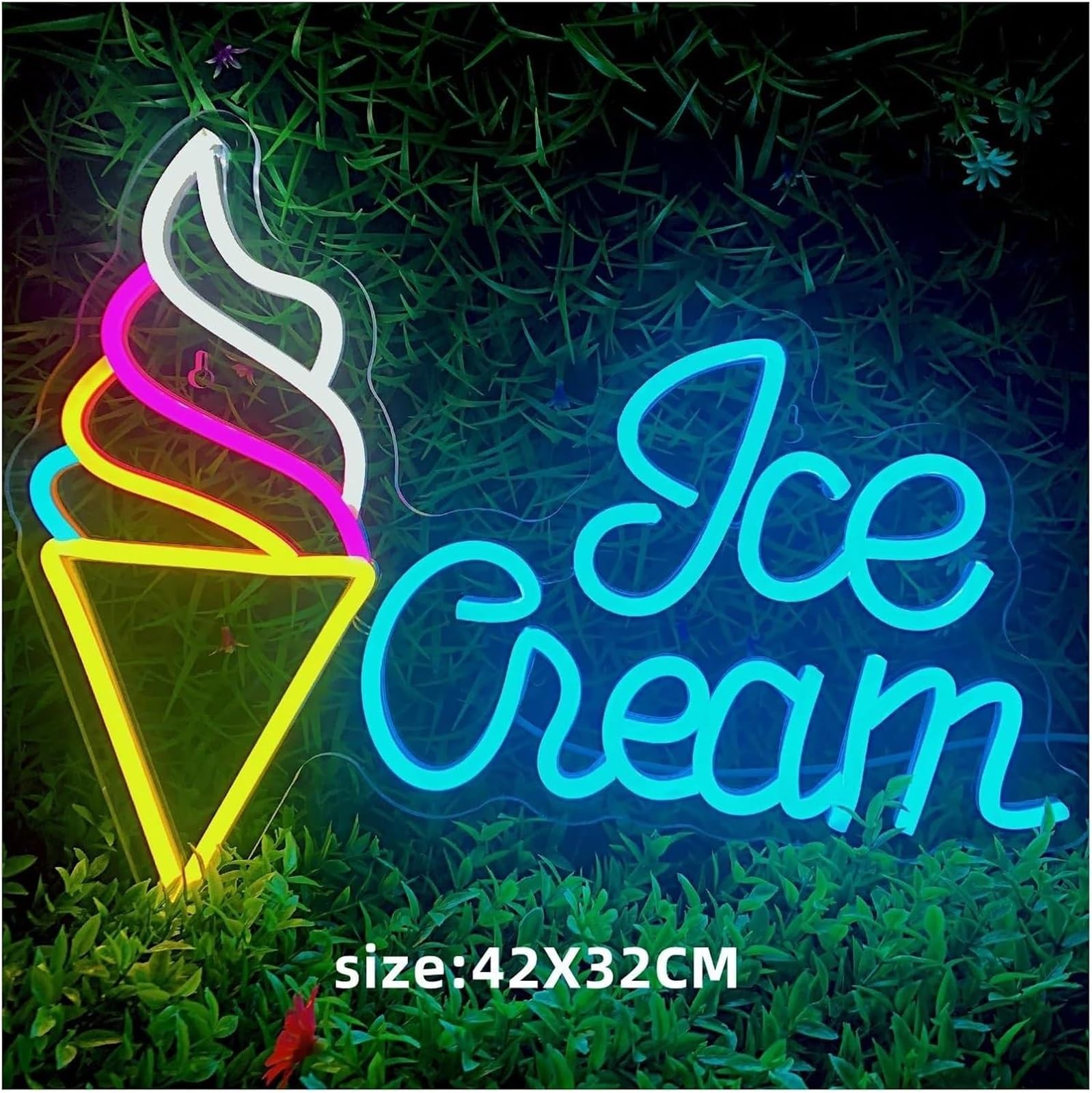 neon light sign For Custom Neon Sign Lights, Ice Cream, Party, Home, Store