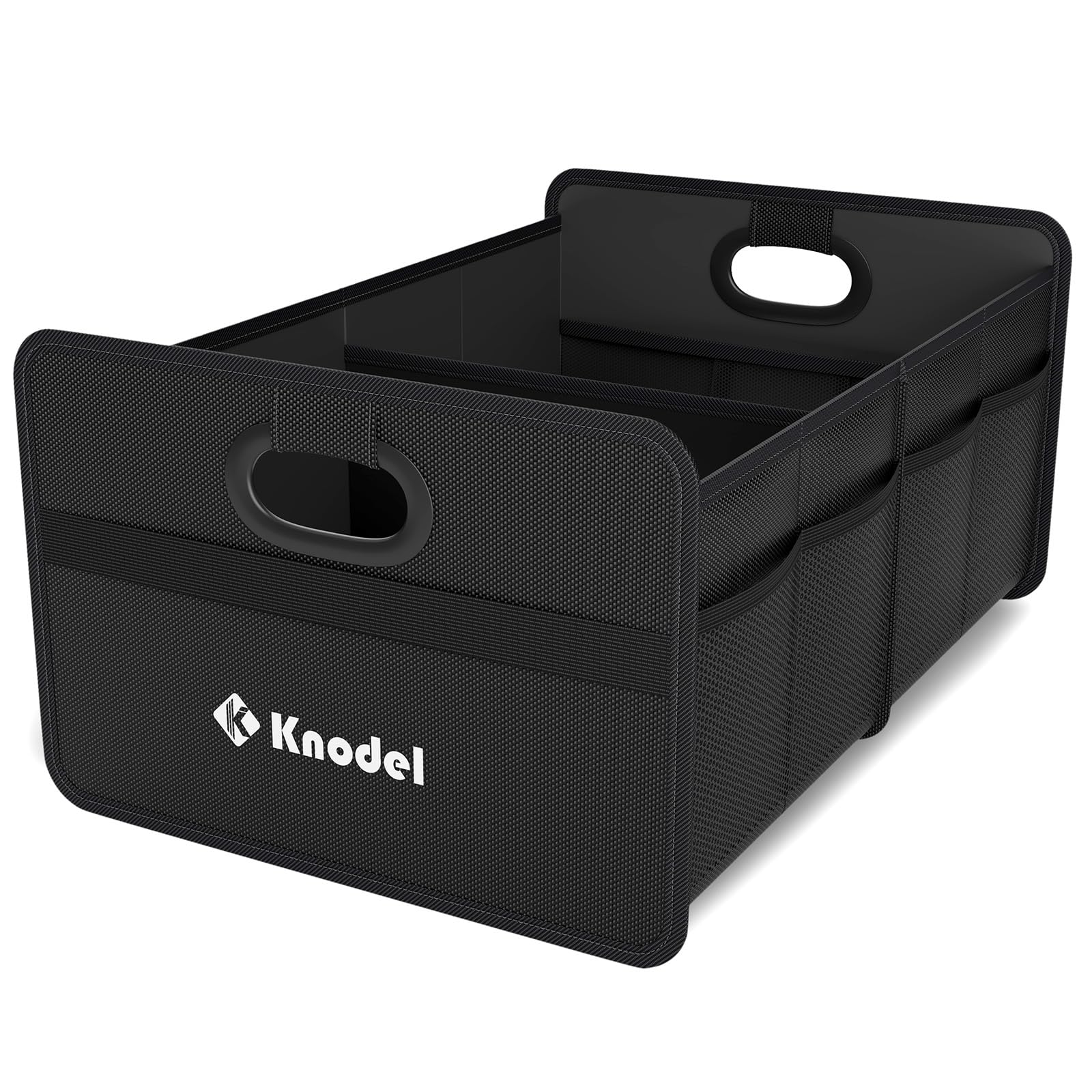 K KNODEL Organizador de maletero, almacenamiento plegable del maletero del automóvil, consolas y organizadores automotrices (Mini, Negro)