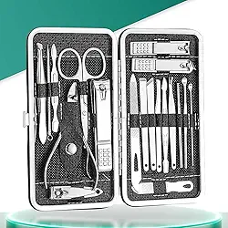 Conjunto de cortadores de unha, cortadores de unha e unha (19 peças)