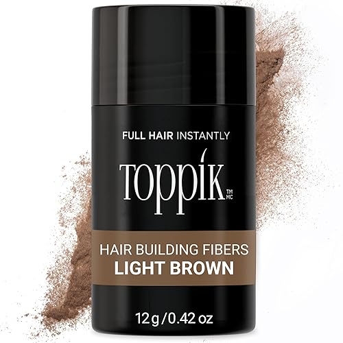 Toppik Hair Building Fibers 12g Fill In Fine or Thinning Hair Instantly Thicker Fuller Looking Hair 9 Shades for Men Women Toppik Hair Building Fibers 12g Fill In Fine or Thinning Hair Instantly Thicker Fuller Looking Hair 9 Shades for Men Women