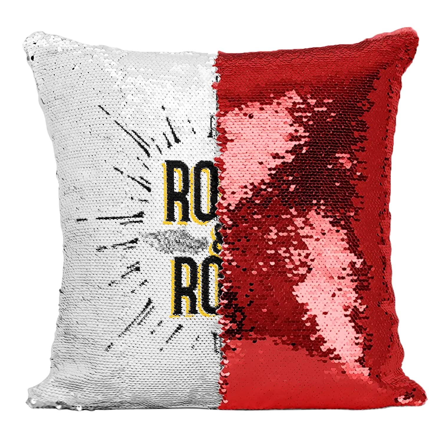 Guitare rock sur coussin paillettes rouge pour votre studio