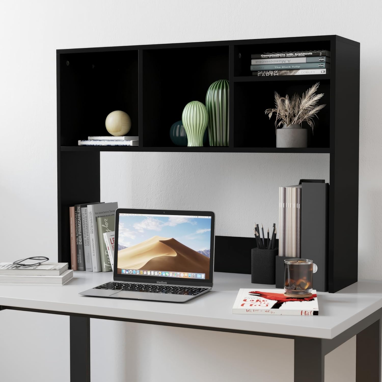 Flash Furniture Lotus SchreibtischBücherregal, mit mehreren Würfeln, 1