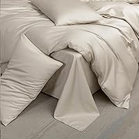 Vista 166 de MooMee Queen Duvet Cover Set, 100% Extra Long Staple Cotton 600 Thread Count Sateen Silky Soft Breathable Durable Luxury Hotel Quality Bedding Set