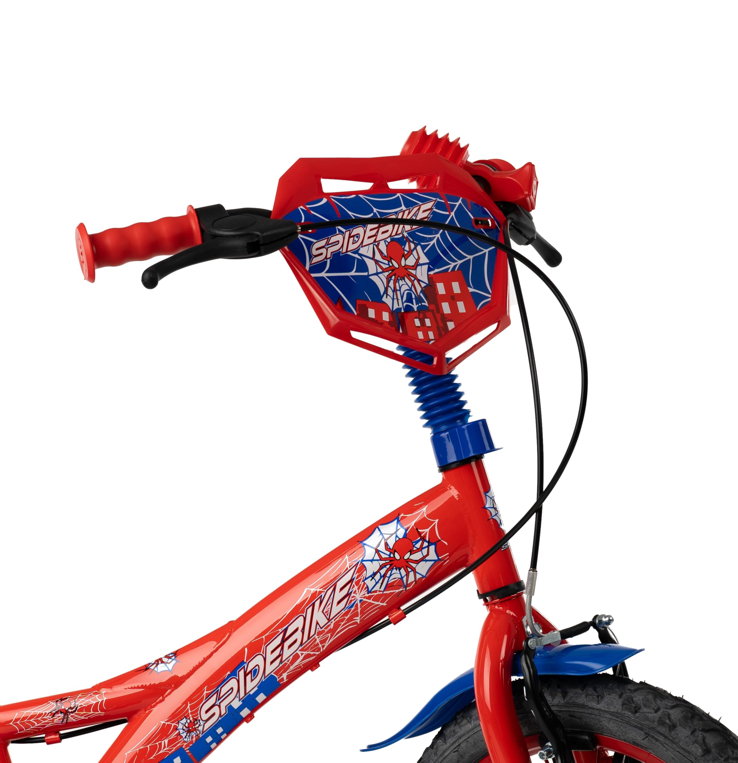 Bicicletta bambini Spidebike Rosso 16 pollici con stabilizzatori | Da 4 a 6 anni, 105 - 120 cm