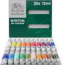 Estojo Tinta Óleo Winton 12ml 20 Unidades