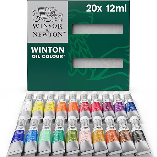 Winsor & Newton Winton Oil Color Paint Set, 20 x