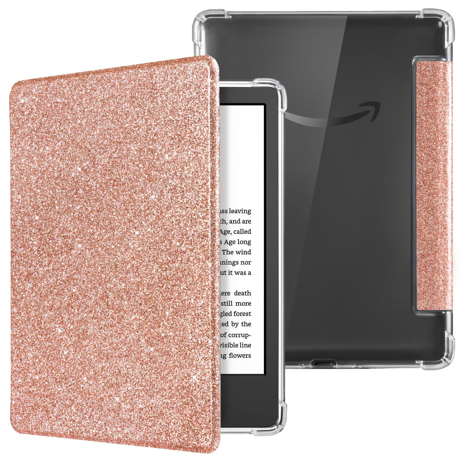 CoBak Case for 6" Kindle 11th Gen (2024 and 2022 Release) - Ultra Slim Transparent Clear TPU Back Shell Protective Cover with Auto Wake/Sleep for Kindle 11th Generation 2024 Release, Paisley Patchwork