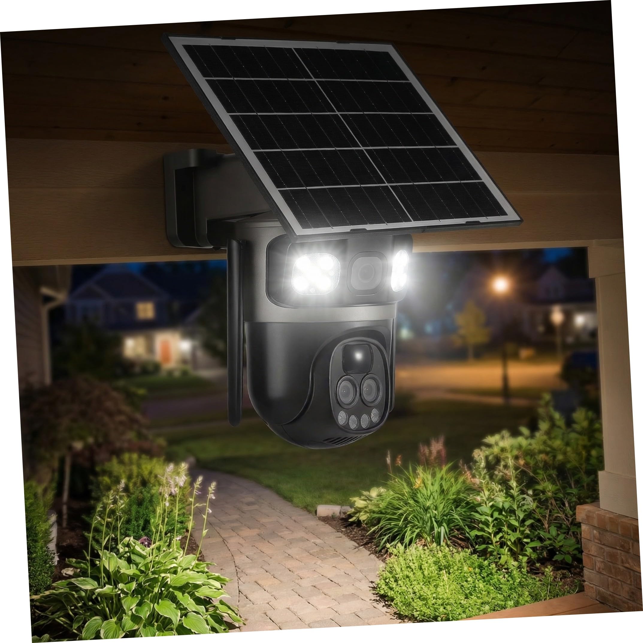 Telecamera di Sicurezza Solare Esterna Wifi 5mp con Zoom 10x e Visione