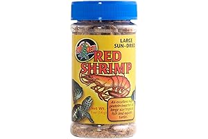 Zoo Med Large Sun-Dried Red Shrimp Aquatic Turtle Food