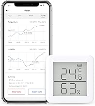 SwitchBot Thermometer Hygrometer Alexa iPhone - Android Wireless Temperature Humidity Sensor with Alerts, Add SwitchBot Hub Compatible with Alexa, Google Home, IFTTT - coolthings.us