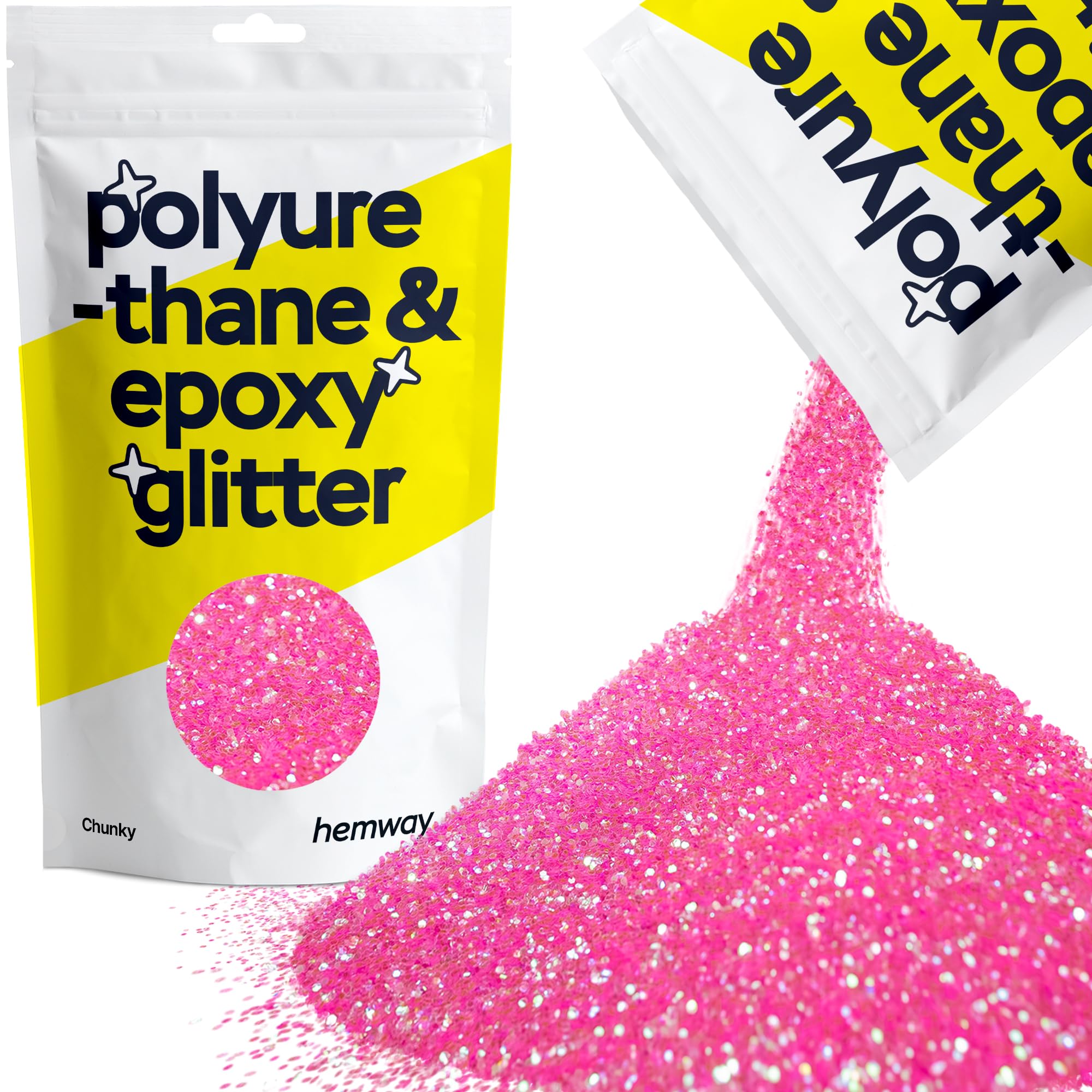 Hemway Resin Glitter Bronze Brown 100g Super Chunky | Polyurethane & Epoxy Glitter for Resin Crafts, Tumblers, Coasters, Floor & Table Art — view 136